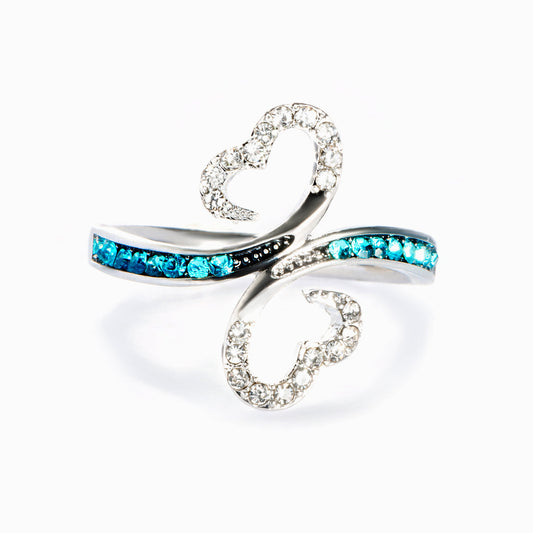 "I followed my heart, and it led me to you." Heart To Heart Ring