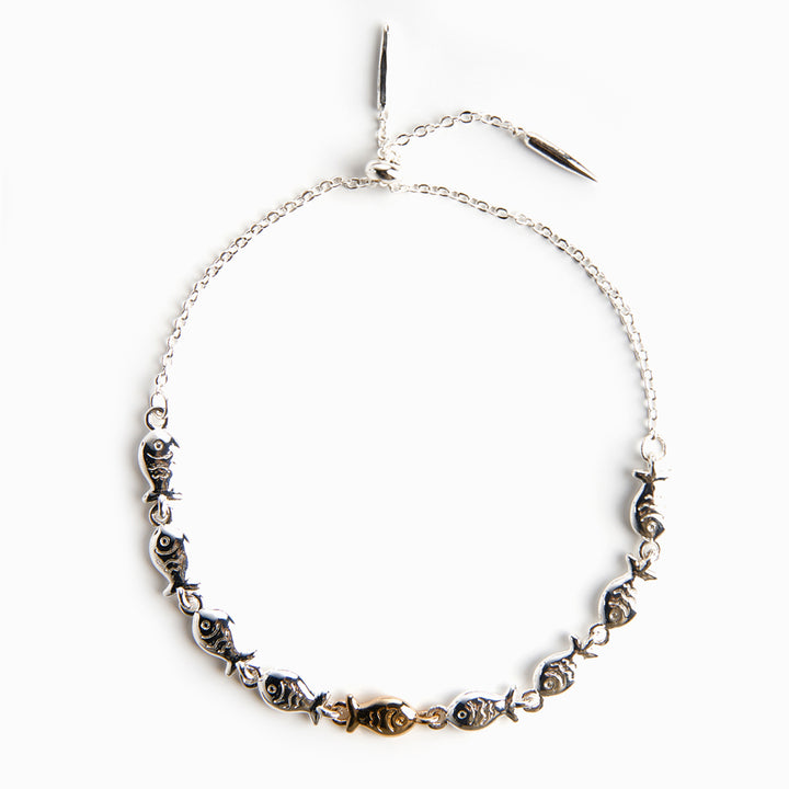 To My Daughter "SWIMMING AGAINST THE CURRENT" Small Fish Bracelet