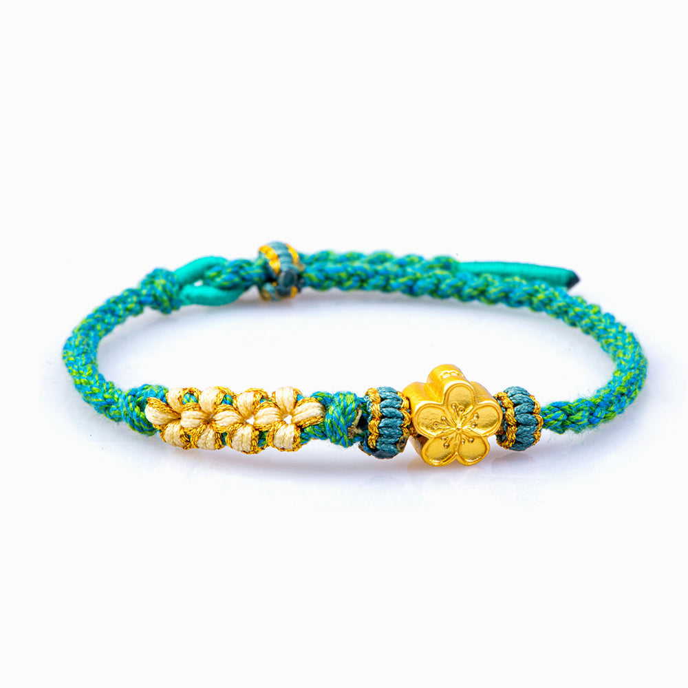 [Super Sale] To My Granddaughter "A link that can never be undone" Peach Blossom Bracelet