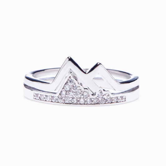 To My Wife "Every Day Is Another Adventure with You" 925 Sterling Silver Zircon Ring