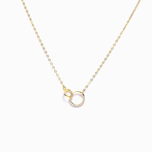 "Forever Linked Together" Double Ring Necklace