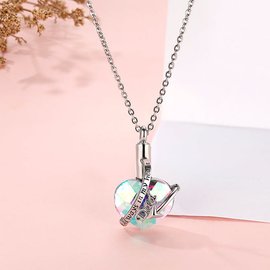 "Always in my heart" Heart Necklace