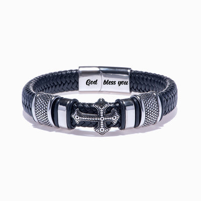 "Have faith and pray always" Cross Bracelet