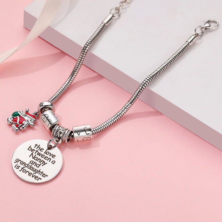 To My Granddaughter "Always in my heart" Charm Bracelet