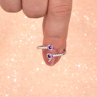 "Your story is not over yet." Semi-Colon Ring