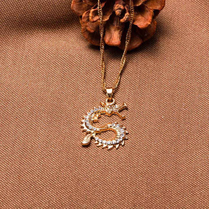 To My Granddaughter "Always be yourself" Dragon Necklace