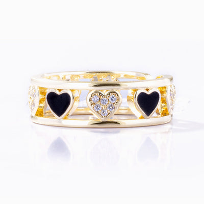 To My Granddaughter "You will always be in my heart" Serial Heart Ring