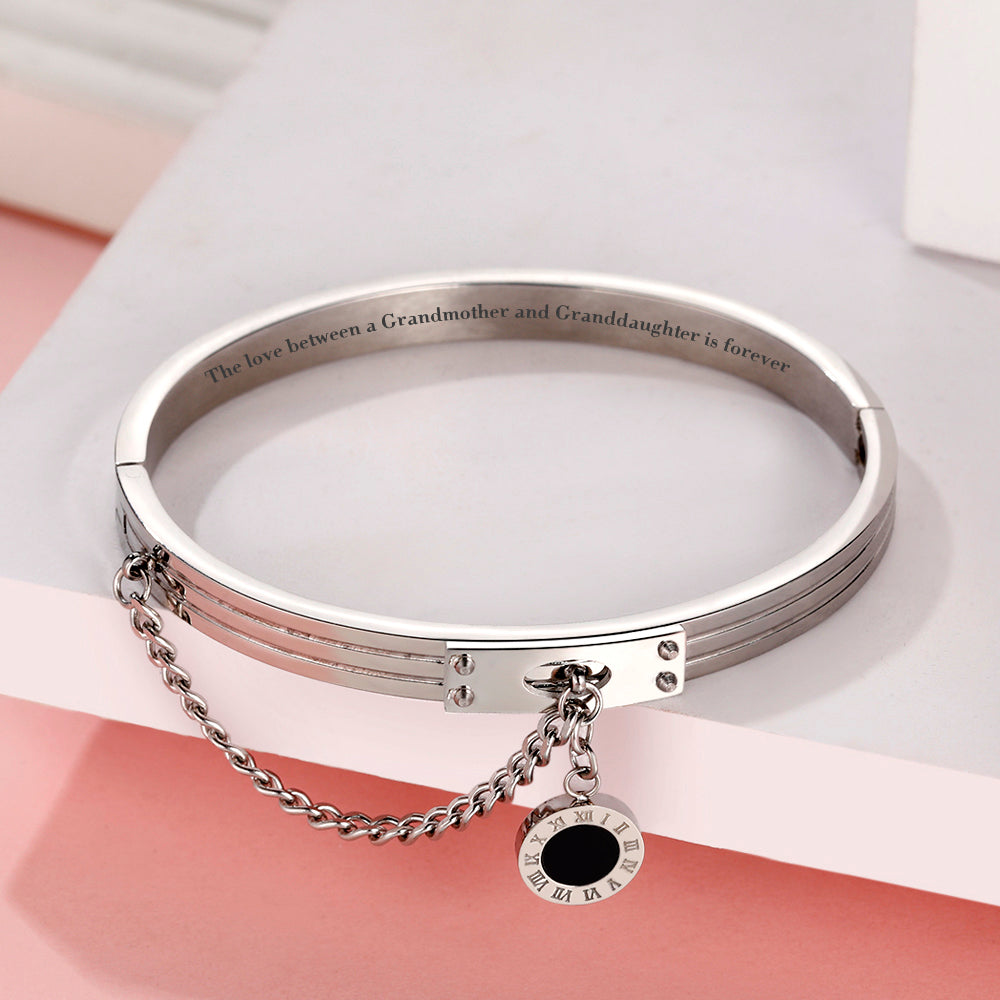 To My Granddaugther "Always in my heart" Bracelet