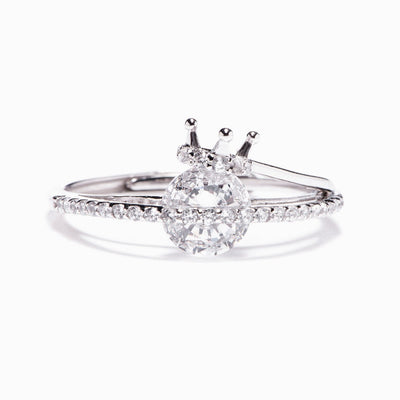 "Whenever you feel overwhelmed...Remember whose [daughter] you are and straighten your crown" S925 Sterling Silver Adjustable Ring