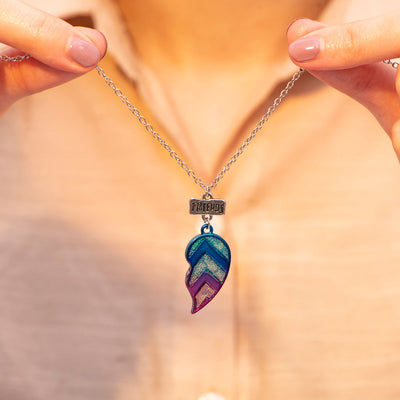 To My Best Friend "We are best friends because everyone else sucks" One Heart Necklace