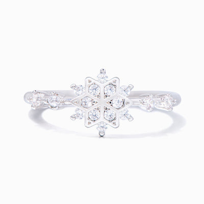 To My Daughter, "Follow Your Intuition. It Will Lead You In The Right Direction." Snowflake Diamond Ring