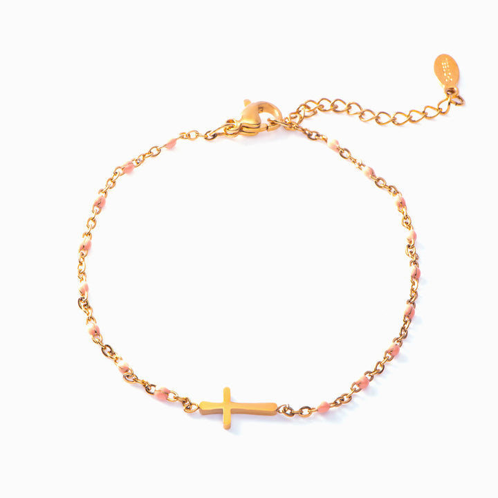 "PRAY ON IT PRAY OVER IT & PRAY THROUGH IT" Cross Bracelet