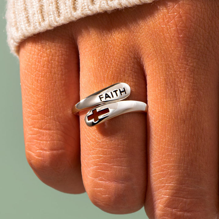 "May the oasis of faith in your heart be fulfilled with possibilities, my daughter. God will always watch over you, and so will I." Adjustable Ring