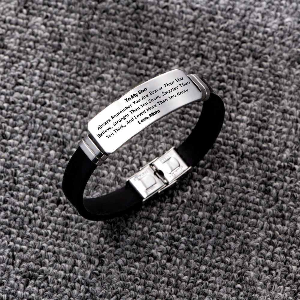 To My Son "Forever Love" Men's Bracelet
