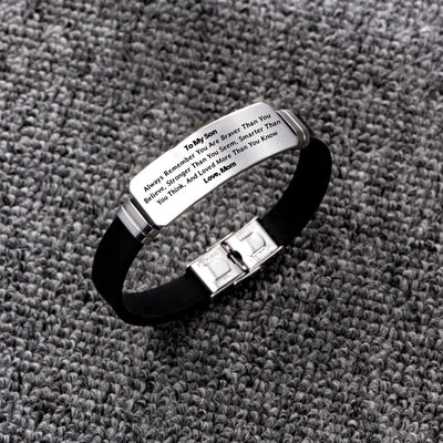 To My Son "Forever Love" Men's Bracelet