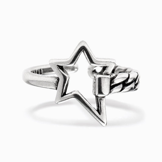 To My Granddaughter "I will love you forever" Star Chain Ring
