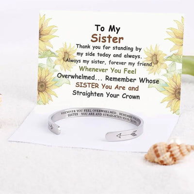 [Multiple Family Members] "WHENEVER YOU FEEL OVERWHELMED... REMEMBER WHOSE... YOU ARE AND STRAIGHTEN YOUR CROWN" BRACELET AND MEN'S BRACELETS - SARAH'S WHISPER