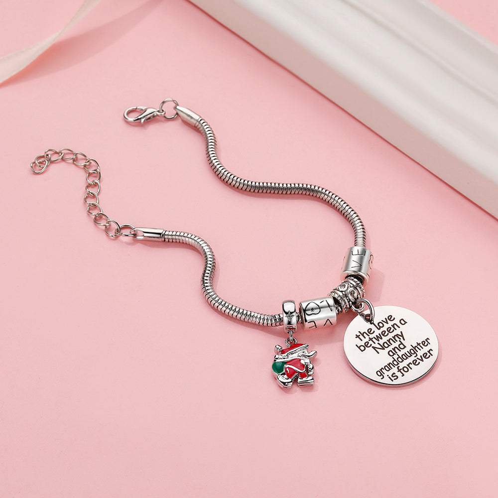 To My Granddaughter "Always in my heart" Charm Bracelet