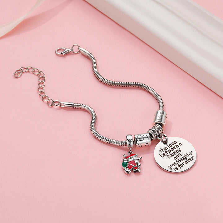 To My Granddaughter "Always in my heart" Charm Bracelet