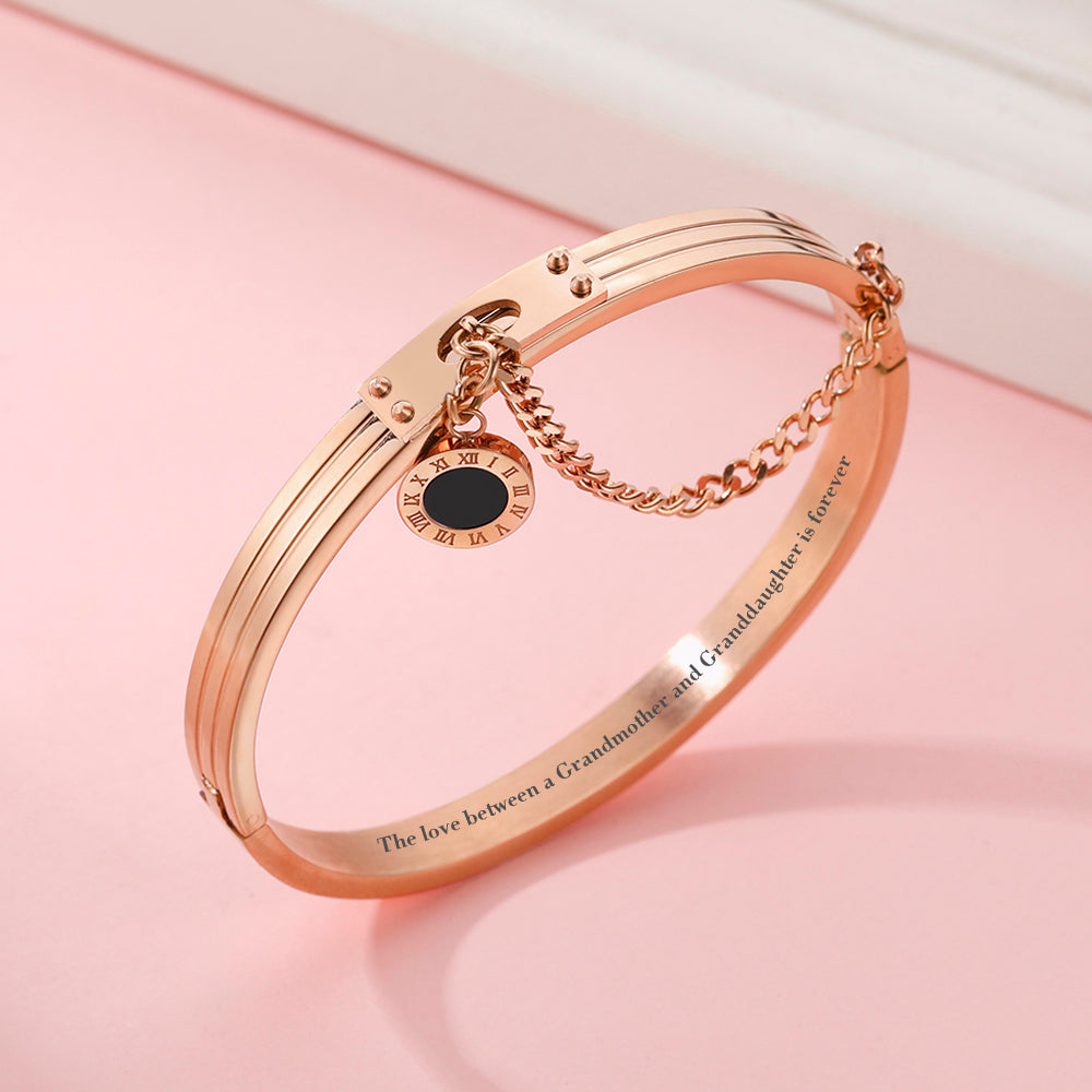To My Granddaugther "Always in my heart" Bracelet
