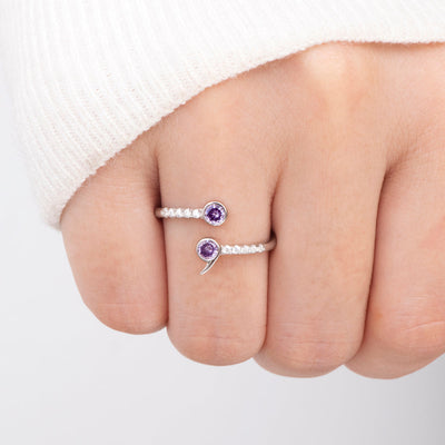 To My Granddaughter "You are a WARR; OR" Semi-Colon Ring