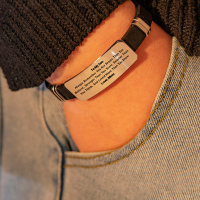 To My Son "Forever Love" Men's Bracelet