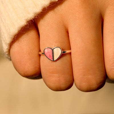 To My Daughter "You are not only kind-hearted but also wise." S925 Sterling Silver Adjustable Ring