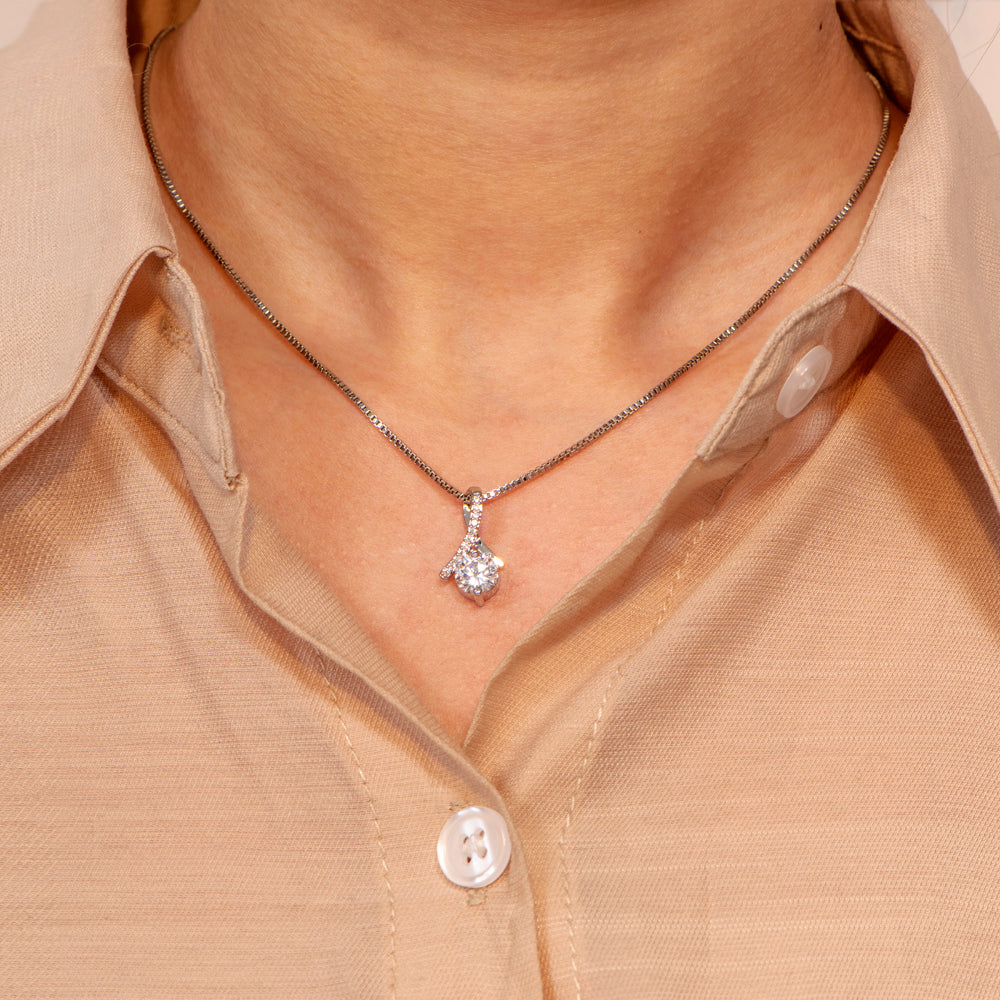 To My Granddaughter "You were made to sparkle like diamonds." Diamond Necklace