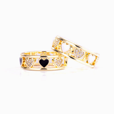 To My Granddaughter "I think about you day and night" Serial Heart Ring