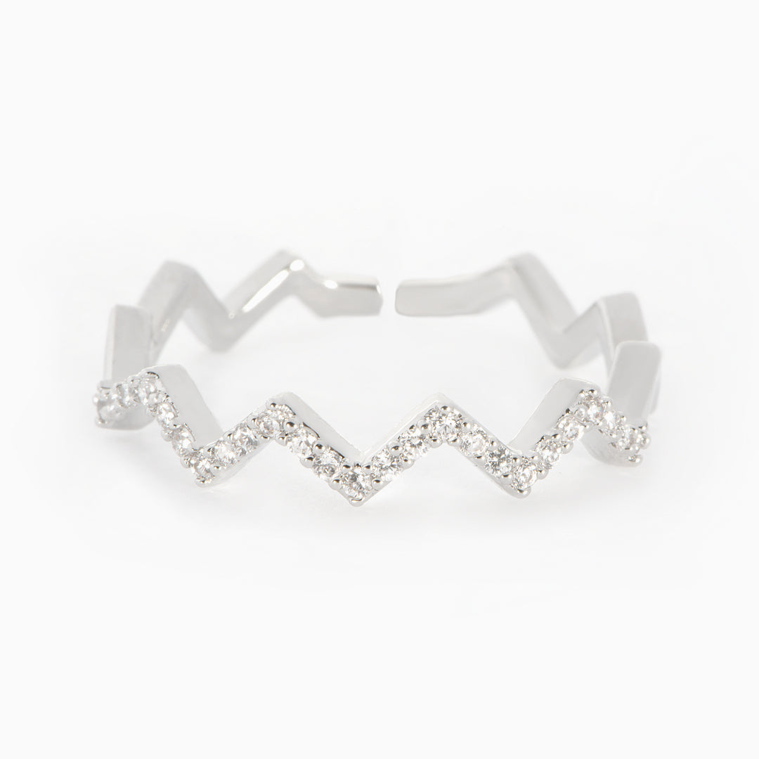 To My Best Friend "Be there for you" Zigzag Ring