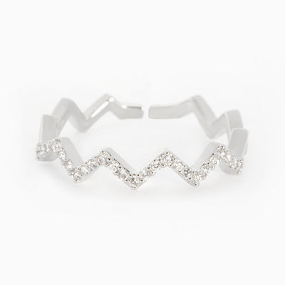 To My Best Friend "Be there for you" Zigzag Ring