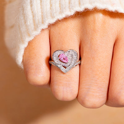 "The love between a grandmother, mother and daughter is forever" Triple Heart Ring