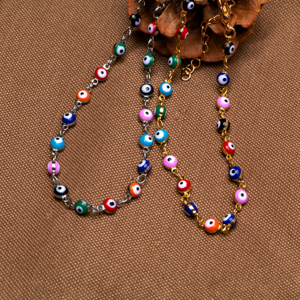 The Evil Eye is a "Luck Charm" that is believed to reflect "evil eyes" Evil Eye Anklet
