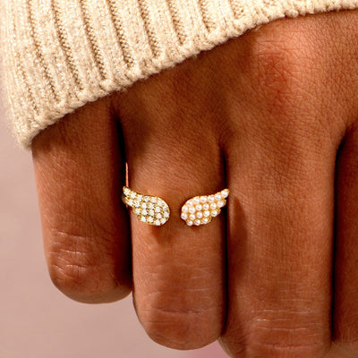 "To my daughter, shine wherever you go like diamonds and pearls. They shine in the dark and are very precious as you." Adjustable Ring