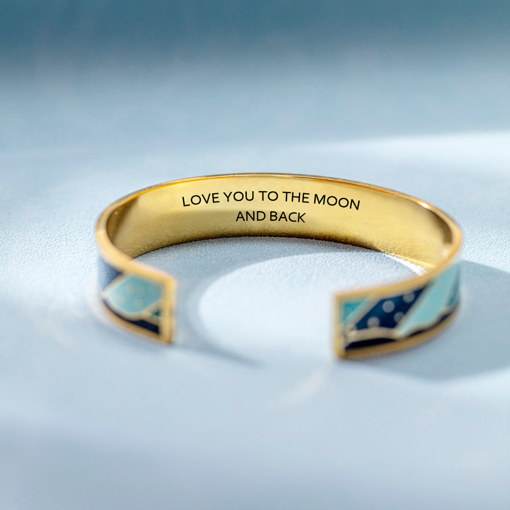 To My Granddaughter "I love you to the moon and back," Love Bracelet