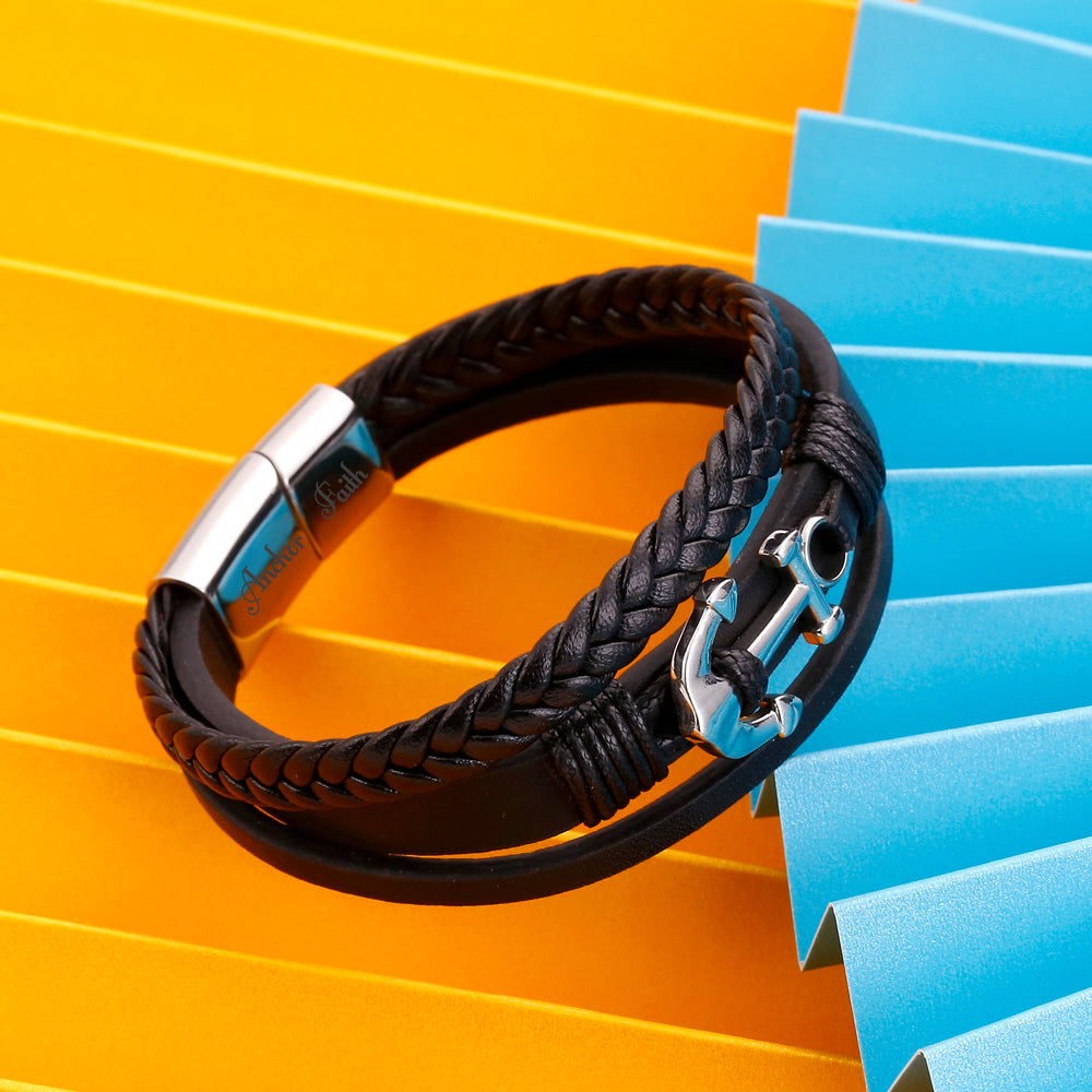 "Keep Your Faith" Anchor Bracelet