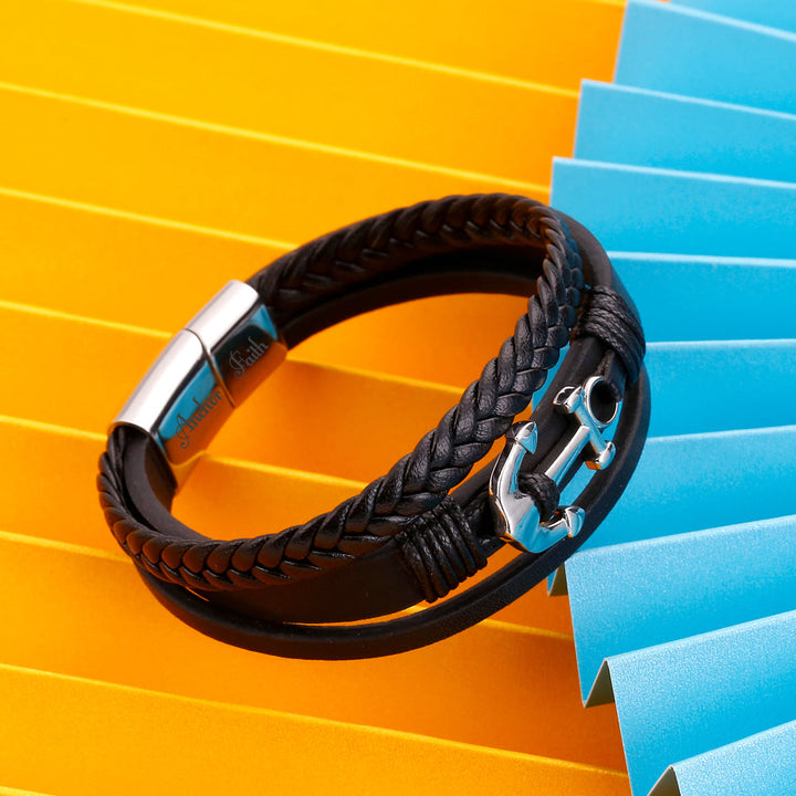 "Keep Your Faith" Anchor Bracelet