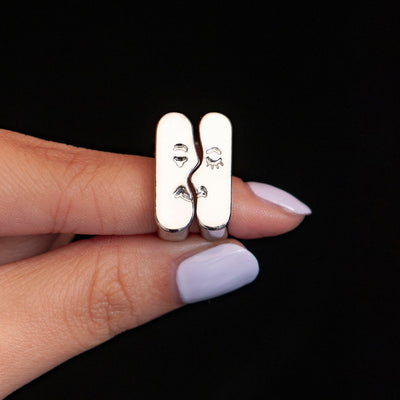 To My Wife "I can never imagine a perfect soul mate besides you and I mean it." Set of Adjustable Rings