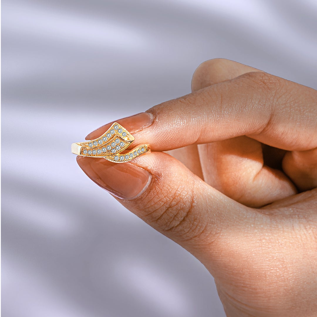 To My Daughter "Take the bull by its horns" 18K Gold Plated Ring