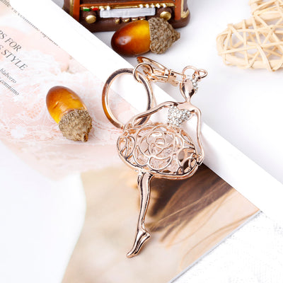 To My Granddaughter "Dance in the rain" Key Ring