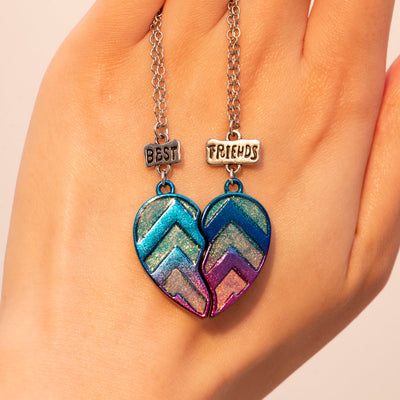 To My Best Friend "NOT SISTERS BY BlOOD BUT SISTERS BY HEART" One Heart Necklace