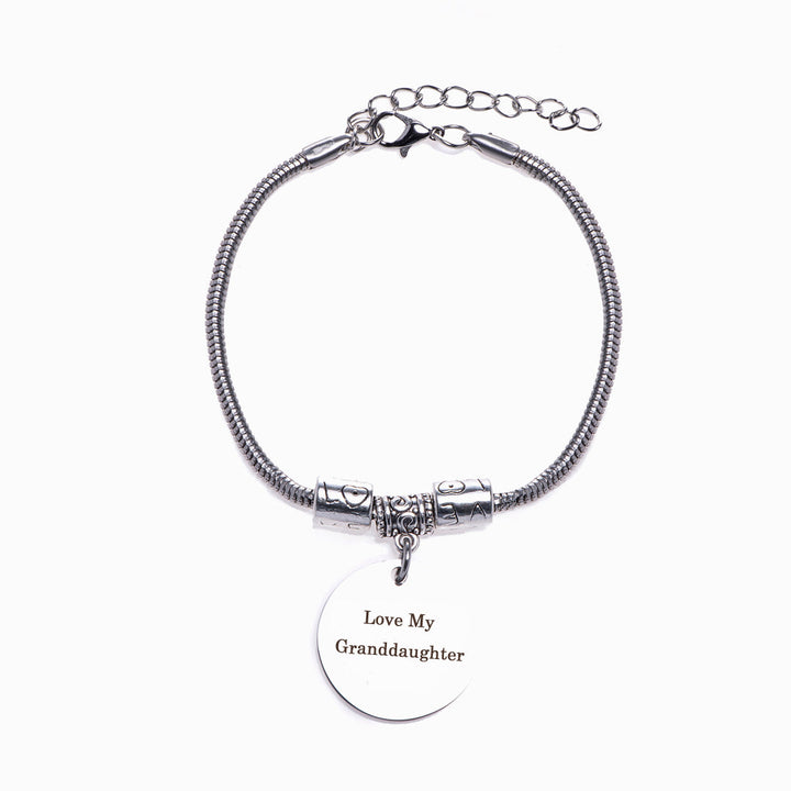 To My Granddaughter "love My Granddaughter" Bracelet