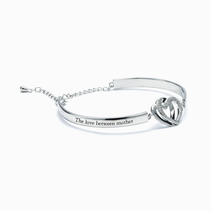 Double Heart Bracelet with Copper Plating - "Make your journey in 2023 a memorable one" design