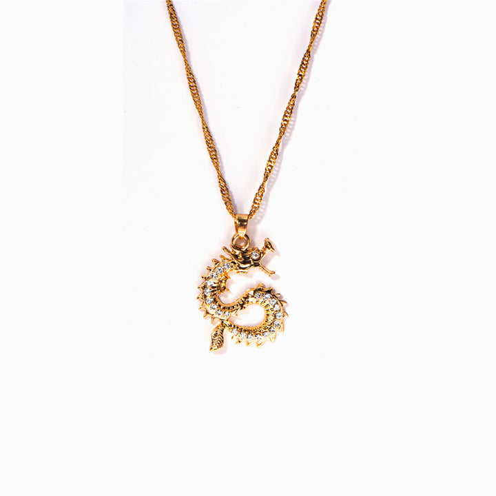 To My Granddaughter "Always be yourself" Dragon Necklace