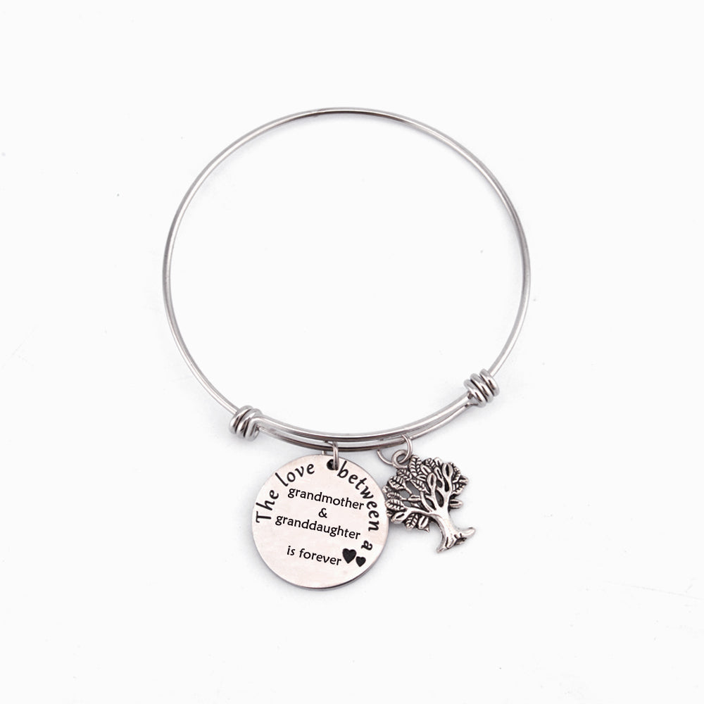 To My Granddaughter "Deeply rooted" Pendant Bracelet