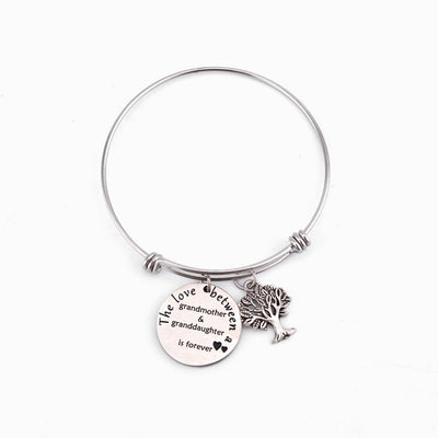 To My Granddaughter "Deeply rooted" Pendant Bracelet