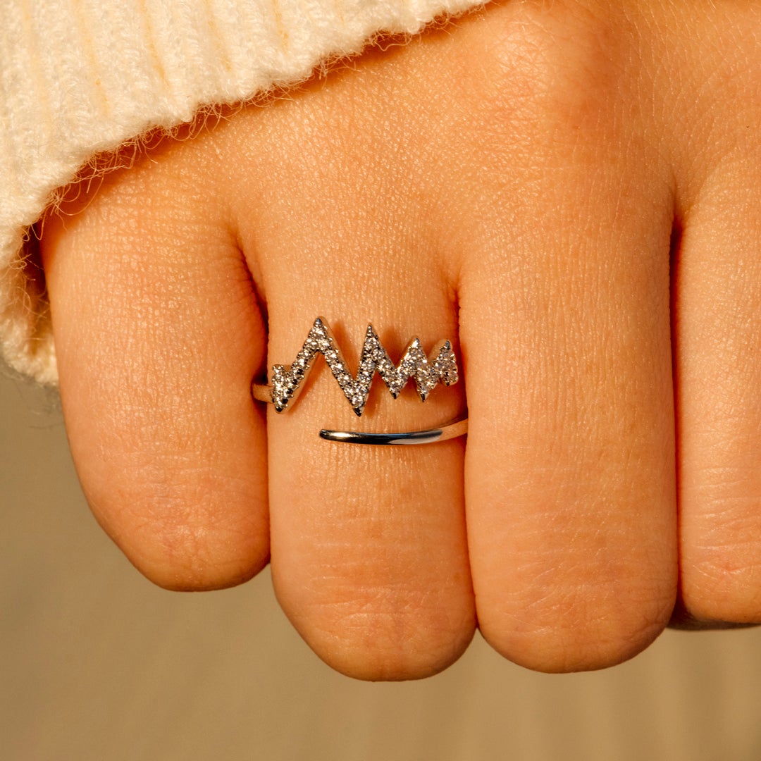 To My Wife "I will love you through all the ups and downs" Adjustable Ring
