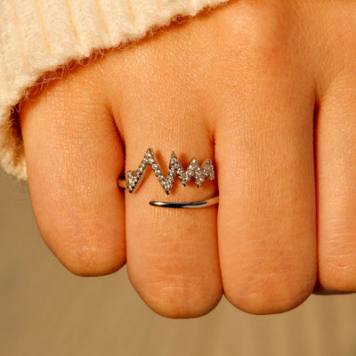 To My Wife "I will love you through all the ups and downs" Adjustable Ring
