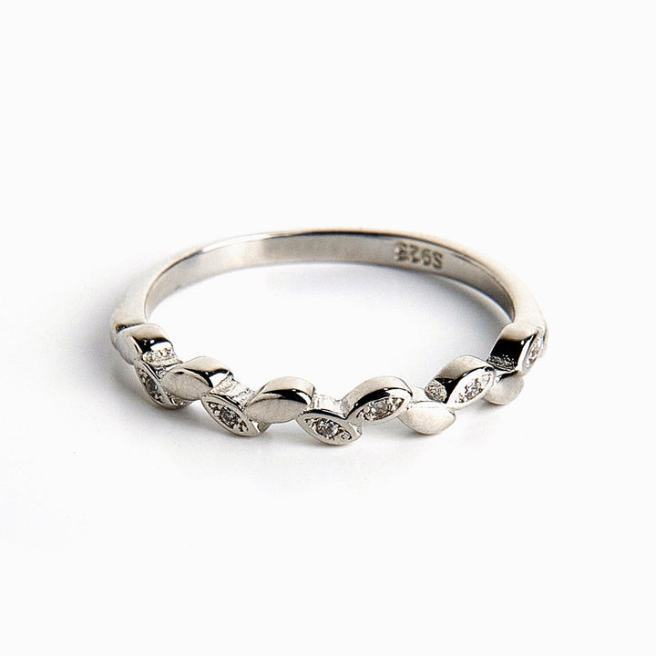 To My Daughter "Support and love you" Leaves Ring