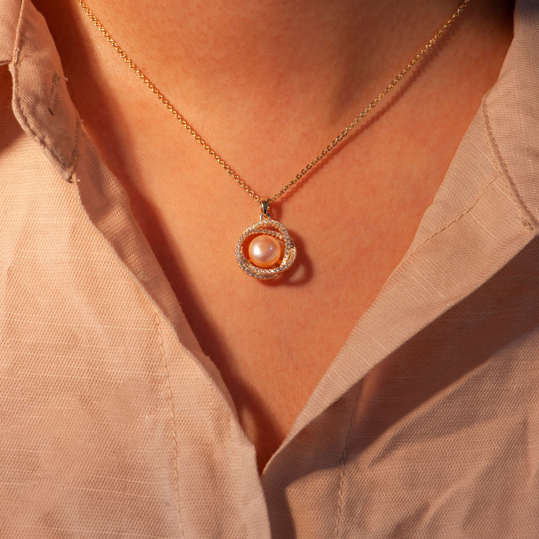 "You make my world special just by being in it" Freshwater Pearl Necklace